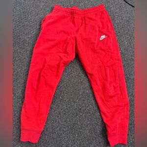 Nike Kids Bright Red Joggers